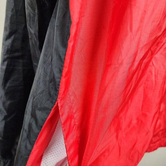 SPYDER Windbreaker Jacket Men M Red Black ColorBlock Outdoors Full zip Hooded - Picture 4 of 13